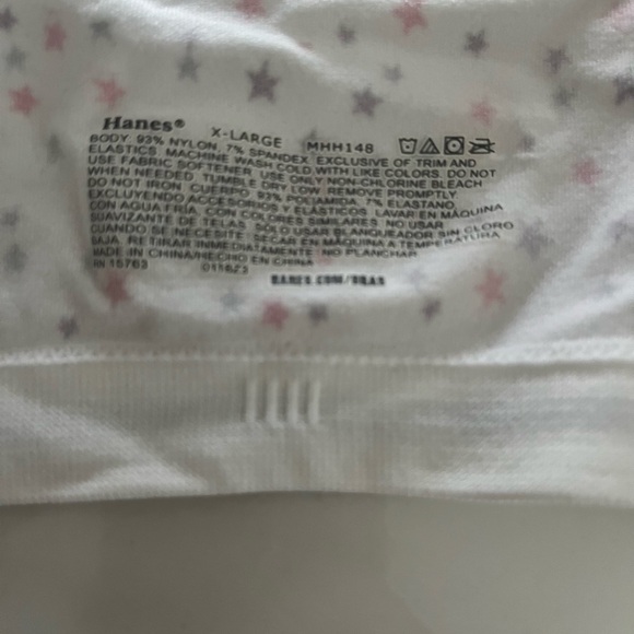 Four girls size xl (approx size 12-14) bras.  Art class, athleta & hanes. - Picture 5 of 7